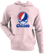 Chicago Baseball Stealie Grateful Dead Hoodie — Chicago Cubs — Light Pink