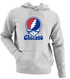 Chicago Baseball Stealie Grateful Dead Hoodie — Chicago Cubs — Sport Grey