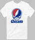 Chicago Baseball Stealie Grateful Dead T-Shirt — Chicago Cubs — White