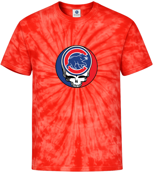 Chicago Cubs Stealie Tie-Dye T-Shirt