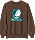 Chicago Stealie Premium Unisex Crewneck — Design: Chicago State University — Brown