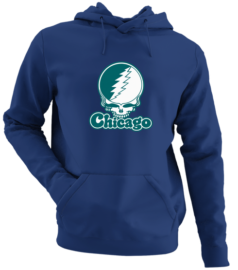 Chicago Stealie Premium Unisex Hoodie — Design: Chicago State University — Navy