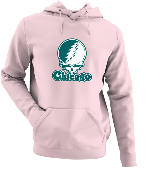 Chicago Stealie Premium Unisex Hoodie — Design: Chicago State University — Light Pink