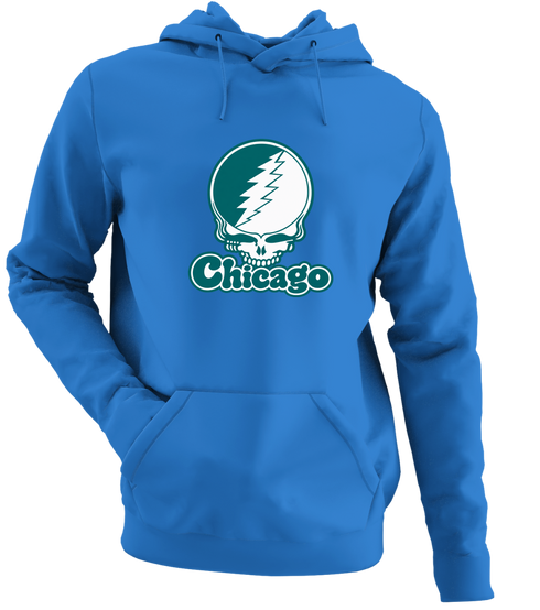 Chicago Stealie Premium Unisex Hoodie — Design: Chicago State University — Heather Royal