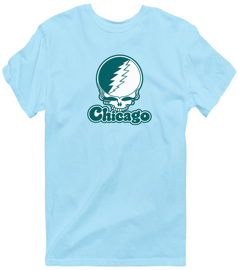 Chicago Stealie Premium Unisex T-Shirt — Design: Chicago State University — Light Blue