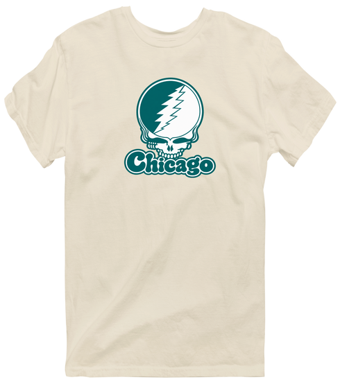 Chicago Stealie Premium Unisex T-Shirt — Design: Chicago State University — Sand