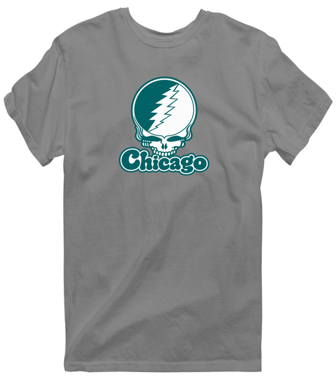 Chicago Stealie Premium Unisex T-Shirt — Design: Chicago State University — Dark Heather