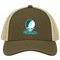Chicago Stealie Premium Unisex Trucker Cap — Design: Chicago State University — Moss/Khaki