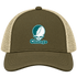 Chicago Stealie Premium Unisex Trucker Cap — Design: Chicago State University — Moss/Khaki