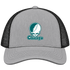 Chicago Stealie Premium Unisex Trucker Cap — Design: Chicago State University — Heather Grey/Black
