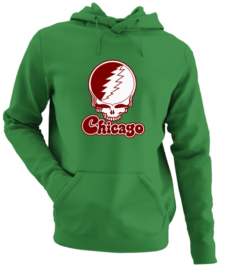Chicago Stealie Premium Unisex Hoodie — Design: Chicago University of — Irish Green