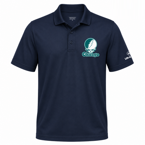 Chicago Stealie Premium Unisex Polo — Design: Chicago State University — Navy