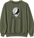 Chicago Baseball Stealie Grateful Dead Crewneck — Chicago White Sox — Military Green