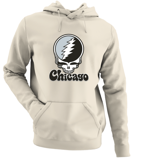 Chicago Baseball Stealie Grateful Dead Hoodie — Chicago White Sox — Sand