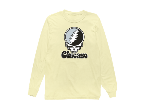 Chicago Baseball Stealie Grateful Dead Long-Sleeve — Chicago White Sox — Butter