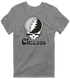 Chicago Baseball Stealie Grateful Dead T-Shirt — Chicago White Sox — Dark Heather