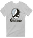 Chicago Baseball Stealie Grateful Dead T-Shirt — Chicago White Sox — Sport Grey