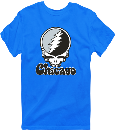 Chicago Baseball Stealie Grateful Dead T-Shirt — Chicago White Sox — Royal