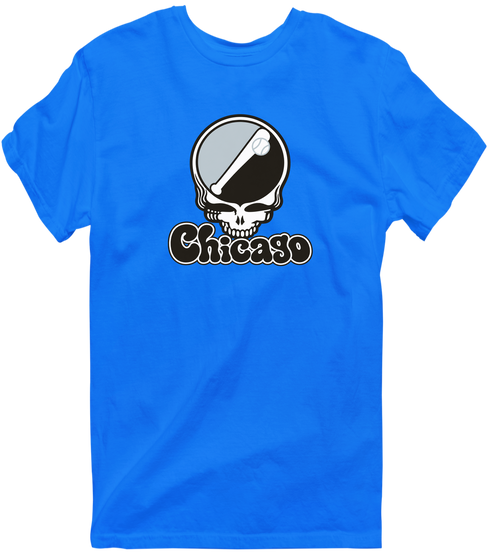 Chicago Baseball Stealie Grateful Dead T-Shirt — Chicago White Sox — Royal