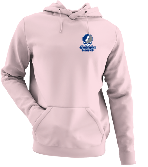 Christopher Newport Stealie Premium Unisex Hoodie — Design: Christopher Newport University — Light Pink