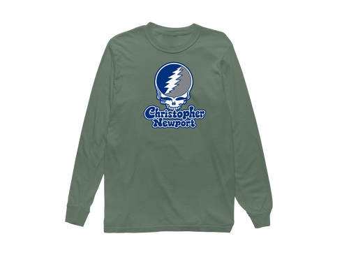 Christopher Newport Stealie Premium Unisex Long-Sleeve — Design: Christopher Newport University — Light Green