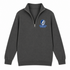 Christopher Newport Stealie Premium Unisex Quarter-Zip — Design: Christopher Newport University — Charcoal