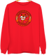 Cincinnati Football Dancing Bear Premium Crewneck — Cincinnati Bengals — Red