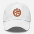 Cincinnati Football Dancing Bear Premium Dad Hat — Cincinnati Bengals — White