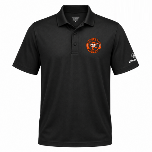Cincinnati Football Dancing Bear Premium Polo — Cincinnati Bengals — Black