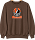Cincinnati Helmet Stealie Premium Unisex Crewneck — Cincinnati Bengals — Brown