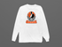 Cincinnati Helmet Stealie Premium Unisex Long-Sleeve — Cincinnati Bengals — White