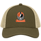 Cincinnati Helmet Stealie Premium Unisex Trucker Cap — Cincinnati Bengals — Moss/Khaki