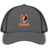 Cincinnati Helmet Stealie Premium Unisex Trucker Cap — Cincinnati Bengals — Charcoal/Black