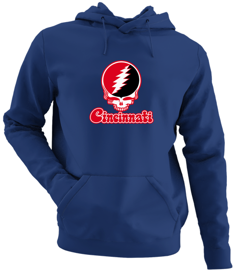 Cincinnati Stealie Premium Unisex Hoodie — Design: Cincinnati University of — Navy