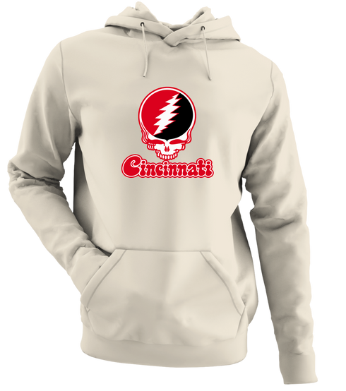 Cincinnati Stealie Premium Unisex Hoodie — Design: Cincinnati University of — Sand