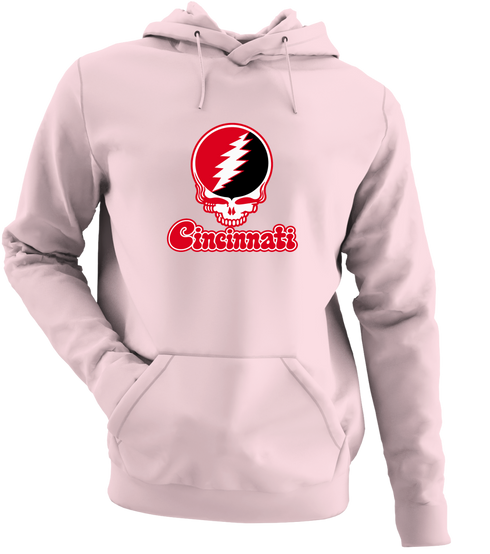 Cincinnati Stealie Premium Unisex Hoodie — Design: Cincinnati University of — Light Pink