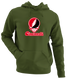 Cincinnati Stealie Premium Unisex Hoodie — Design: Cincinnati University of — Military Green