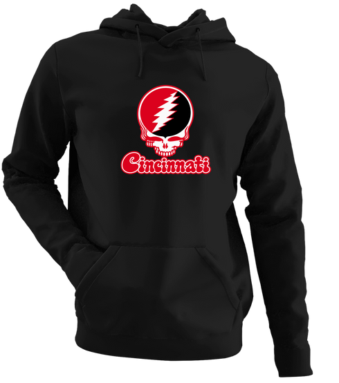 Cincinnati Stealie Premium Unisex Hoodie — Design: Cincinnati University of — Black
