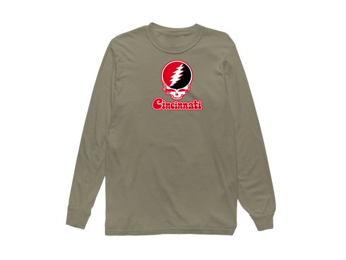 Cincinnati Stealie Premium Unisex Long-Sleeve — Design: Cincinnati University of — Sandstone