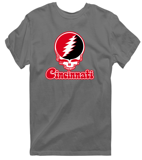 Cincinnati Stealie Premium Unisex T-Shirt — Design: Cincinnati University of — Charcoal
