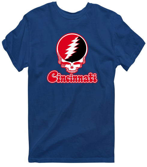 Cincinnati Stealie Premium Unisex T-Shirt — Design: Cincinnati University of — Navy