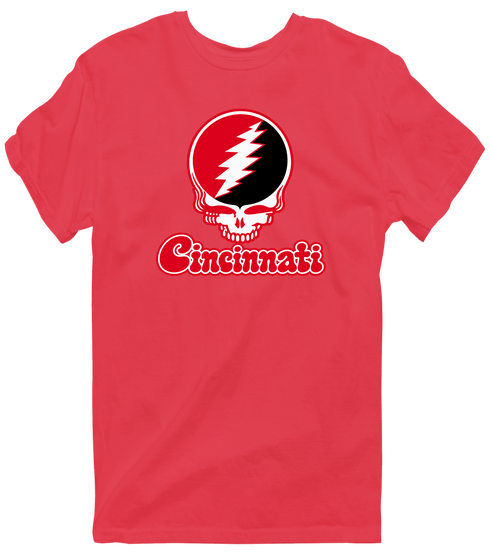 Cincinnati Stealie Premium Unisex T-Shirt — Design: Cincinnati University of — Heather Red