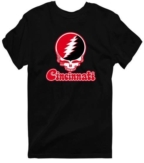 Cincinnati Stealie Premium Unisex T-Shirt — Design: Cincinnati University of — Black