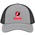 Cincinnati Stealie Premium Unisex Trucker Cap — Design: Cincinnati University of — Heather Grey/Black