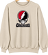 Cincinnati Baseball Stealie Grateful Dead Crewneck — Cincinnati Reds — Sand
