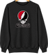 Cincinnati Baseball Stealie Grateful Dead Crewneck — Cincinnati Reds — Black