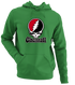 Cincinnati Baseball Stealie Grateful Dead Hoodie — Cincinnati Reds — Irish Green
