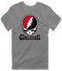 Cincinnati Baseball Stealie Grateful Dead T-Shirt — Cincinnati Reds — Dark Heather