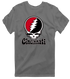Cincinnati Baseball Stealie Grateful Dead T-Shirt — Cincinnati Reds — Charcoal