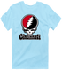 Cincinnati Baseball Stealie Grateful Dead T-Shirt — Cincinnati Reds — Light Blue